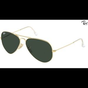 Ray Ban aviator classic - gold frame & green lens